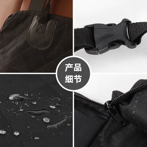 Alfombrilla para mascotas para coche, cubierta de asiento trasero impermeable de tela Oxford gruesa para uso en vehículos para perros y gatos - Product Image 4