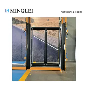 Minglei European Standard Thermal Break Aluminium Triple Pane Windows Triple Glazed Windows