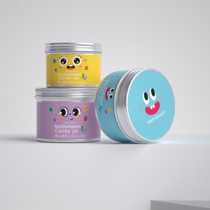 Custom Aluminum Jar for Kids Vitamin Gummy Candy Storage Private Label Children Health Supplement <b>Container</b> - Product Image 3