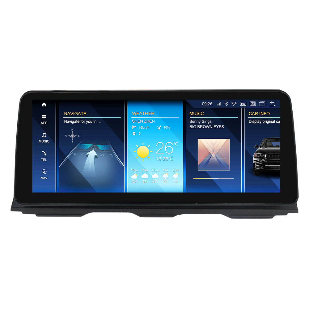 Navifly 12,3 дюймовый Android 12 Автомобильный видеоплеер экраны для BMW 5 серии F10 CIC NBT система 8 + 256G автомобильный стерео монитор