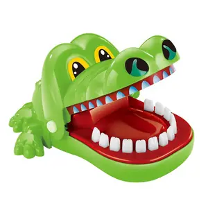 Grosir mainan hewan dokter gigi buaya plastik lucu rumit untuk anak-anak