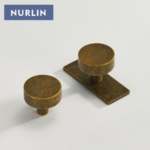 Nurlin fleur <span class=keywords><strong>de</strong></span> glace en laiton Antique en laiton massif avec traitement <span class=keywords><strong>Vintage</strong></span> rond décoratif fond armoire meubles portes boutons - Product Image 4