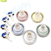 NOUVEAU Bouton poussoir plat électroplaqué 60 mm avec fente pour monnaie et ampoule LED pour borne d'arcade et centre de jeux en plastique