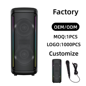 Enceinte portable sans fil ABS-6207 avec subwoofer, lumière RGB, stéréo <span class=keywords><strong>HiFi</strong></span>, karaoké, K-Song, pour fêtes, logo personnalisé, micro filaire, firmware personnalisé - Product Image 1