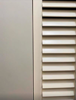Livraison à Domicile Disponible : Porte Persienne Pliante en PVC et Bois pour Dressing de Chambre, Cloison à Ouverture Horizontale pour Intérieur