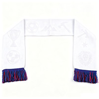 Hot Sale Custom Jacquard Stricks chal Team Name Club Fan Schal für Fußball-und Fußballfans