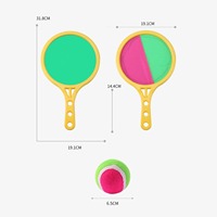 Ensemble de jeu de paddle-ball avec raquettes adhésives pour lancer et attraper, amusement en plein air, plage, cour, terrain de jeu, sports pour la famille et les enfants