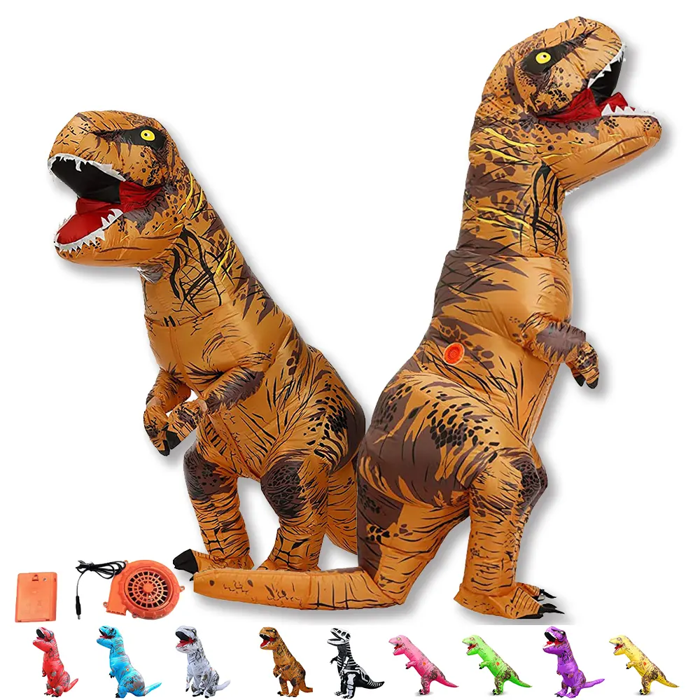 Shengchi fabricant T REX dinosaure vêtements en latex corps gonflable costume potelé dragon gonflable dinosaure vêtements