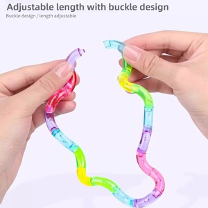 Jouet anti-stress transparent arc-en-ciel, jouet pour les doigts pour enfants, adolescents et adultes - Product Image 3