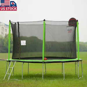 USA Cổ 12 Chân Trampoline Với Bao Vây An Toàn Và Thang Cho Trẻ Em Người Lớn