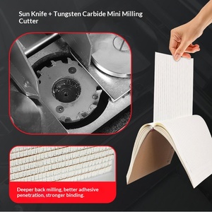 Machine à relier automatique sans fil à colle thermofusible BYON H-A3 - Grande capacité pour le bureau, la photo, la <span class=keywords><strong>reliure</strong></span> de livres <span class=keywords><strong>et</strong></span> de thèses - Product Image 4