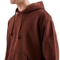 T-shirt de sport à capuche personnalisé pour homme avec logo, couleur unie, 100 % coton, pull à capuche, haut streetwear.