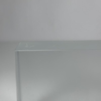 Kaca Kristal Padat Horizontal Matte Acid Etched Frosted Kekuatan Tinggi untuk Pembatas Tangga Villa, Ekspor Pabrik