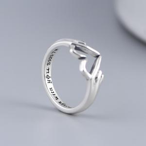 Fashion Adjustable <b>Hug</b> <b>Ring</b> Always You I Love You Forever Open <b>Rings</b> for Women Daughter Hand <b>Ring</b> Jewelry Birthday Gift for Girl - Product Image 3