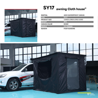Auvent latéral de voiture rétractable et imperméable, cadre en aluminium, protection solaire tout-terrain 4x4 pour SUV, camionnette, camping en plein air