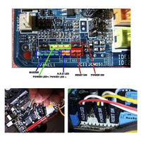 Câble d'alimentation ATX, câble LED de 27 pouces pour disque dur, câble pour carte mère d'ordinateur, interrupteur de réinitialisation et de démarrage, interrupteur marche/arrêt