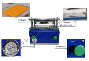 Máquina de Corte Neumática Pequeña para Láminas de Baterías de Laboratorio con Troqueles de Corte Personalizados - Product Image 2