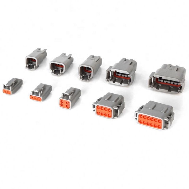 DTM04 Deutsch Male Female Auto Connector 2/3/4/6/8/12pins Male and Female Automotive Waterproof Connector