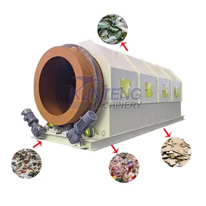 Pantalla de trommel de eficiencia para la venta máquina de reciclaje de agregados para línea de clasificación de residuos orgánicos