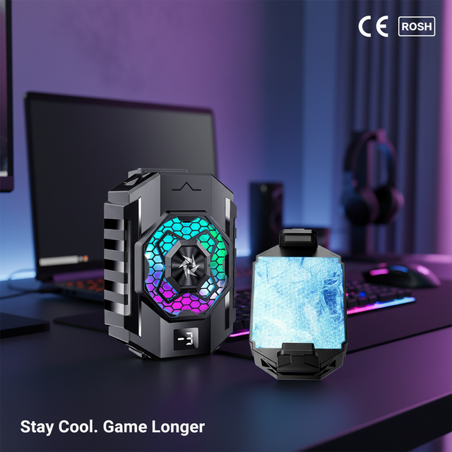 Portable SL31 Mobile Phone Radiator Mute Second-Gear Temperature Control ABS Semiconductor Refrigeration Cooling Artifact