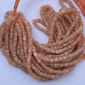 ลูกปัดหินมูนสโตนสีพีชธรรมชาติขนาด 4 มม. 6 มม. แบบเรียบสำหรับทำเครื่องประดับ สร้อยคอ สร้อยข้อมือ เกรด AAA - Product Image 3