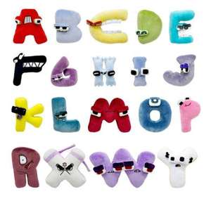 Juguete <span class=keywords><strong>de</strong></span> peluche con letras del alfabeto para niños, juguete <span class=keywords><strong>de</strong></span> felpa con 26 letras del alfabeto, A-Z ABCD - Product Image 5
