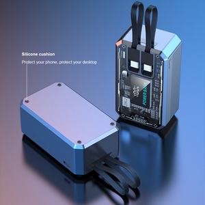 Nuevo Diseño Mini Banco de Energía de 10000 mAh con 2 Cables Integrados, Estación de Carga de Emergencia con Pantalla Digital Inteligente - Product Image 4