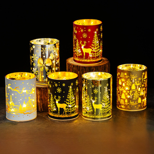 Vela <span class=keywords><strong>LED</strong></span> Aromática para el Hogar, Vela de Pilar Hecha a Mano con Aroma Personalizado para Navidad, Halloween, Diwali y Otras Festividades - Product Image 1