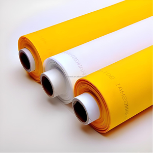 Rollo de Malla de Monofilamento de Poliéster Amarillo/Blanco para Serigrafía, 43T 77T 100T 120T 110 200 250 305 Mallas para Impresión en Serigrafía - Product Image 2