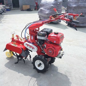 Cultivador Agrícola a Gasolina, Tipo Manual Rojo, para Labranza del Suelo y Formación de Surcos - Product Image 3