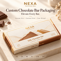 Boîtes d'emballage personnalisées pour barres chocolatées, cartons de luxe en papier cartonné avec logo estampé à chaud, vente en gros d'usine