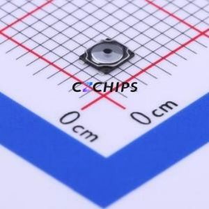 1TS016A-1100-0600-CT Tactile Switch SMD,2.6x3mm Switch Single Pole Single Throw Round Button 1.1N Vertical Mount - Product Image 1