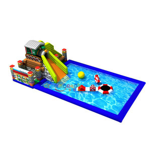 Château gonflable personnalisé <span class=keywords><strong>Dream</strong></span> Catch en PVC, toboggan, <span class=keywords><strong>piscine</strong></span>, bar, fête de jardin, plage, parc aquatique, château gonflable - Product Image 2