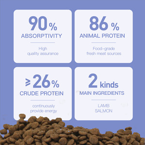 Nourriture exclusive pour chiens - Croquettes soufflées pour chiots, agneau et citrouille, 20B Probiotiques, toutes phases de vie, 15 <span class=keywords><strong>kg</strong></span> (<span class=keywords><strong>20</strong></span> jin) ; Échantillons gratuits, ODM/OEM offerts - Product Image 5