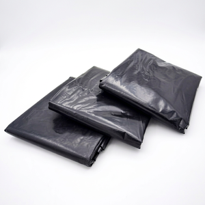 Bolsas de Polietileno Negras H&D con Cierre Superior, Resistentes a la Humedad, Aptas para Alimentos, Fuertes y Duraderas, Termosellables, Desechables, para Uso Doméstico - Product Image 1