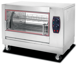 Horno Asador Comercial a Gas/<span class=keywords><strong>El</strong></span>éctrico <span class=keywords><strong>de</strong></span> 4.6KW con 4 Cestas para 8-12 Pollos, Acero Inoxidable para Restaurantes, Supermercados y Barbacoas - Product Image 2