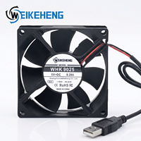 Ventilateur USB silencieux 0,28A DC 5V 9025, ventilateur axial de refroidissement 1,4W, haute vitesse, faible bruit, pour projets de bricolage électronique, routeur, modem, mini PC