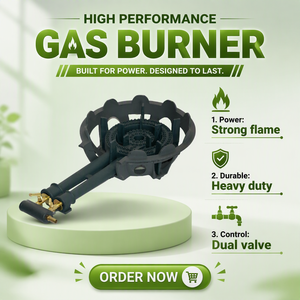 C30 Commerciële gietijzeren wokbrander, enkelvoudige kookplaat, buiten, hoge efficiëntie gasfornuis met groot vuur - Product Image 1