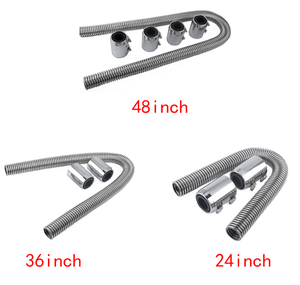 2024 vente chaude 36 "raccords de sortie d'eau <span class=keywords><strong>radiateur</strong></span> en acier inoxydable <span class=keywords><strong>Kit</strong></span> de tuyau d'eau de refroidissement Flexible - Product Image 2