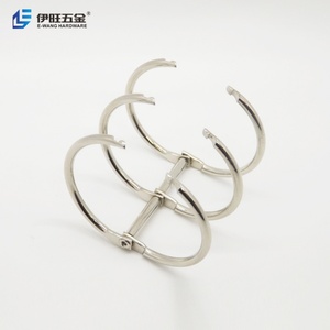 YIWANG Custom Silver 30mm Metal Calendar Loose Leaf Ring Binder Clips - Product Image 2