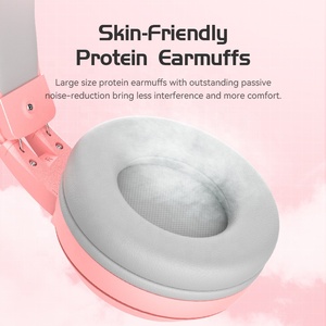 Audífonos HiFi con Diseño de Cuernos y Micrófono para PS5, Auriculares Gamer para Chicas, RGB Negro Rosa, Casco para PC, Laptop, Teléfono, PS4 - Product Image 4