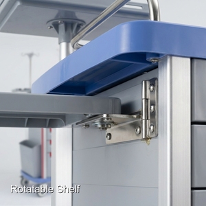 Chariot médical utilitaire moderne de Keling Medical offrant une mobilité robuste pour le <span class=keywords><strong>transport</strong></span> d'équipements médicaux - Product Image 6