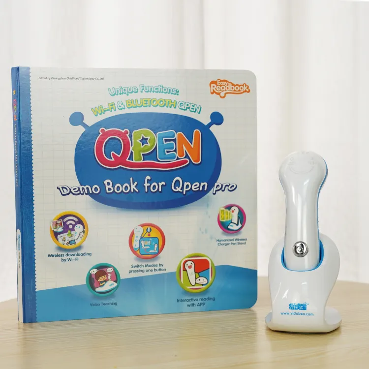 OID teknoloji OEM erken eğitim Talking kalem çocuklar için Phonics çocuk Bluetooth öğretici oyuncaklar İngilizce ile sesli kitap