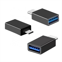 El mejor regalo OEM Logo USB C macho a USB hembra OTG adaptador Mini venta al por mayor 2,0/3,0 HUB para computadora portátil teléfono móvil Aleación de Zinc Salida de CC