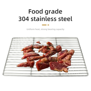 Thịt nướng lưới BBQ <span class=keywords><strong>Net</strong></span> 304 thép không gỉ Nướng Giỏ lưới tản nhiệt - Product Image 2