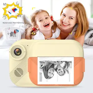 Kamera cetak anak-anak UHD 2.5K untuk anak laki-laki dengan kamera foto hadiah mainan anak perempuan hadiah ulang tahun kamera cetak instan