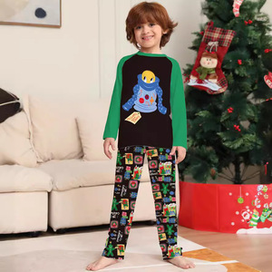 Conjuntos de Pijama Macio Primavera 2025 para o Mercado Europeu e Americano, Padrões Variados, Loungewear de Alta Qualidade para Pais e Filhos, Elementos Modernos - Product Image 4