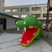 Nouveau costume de mascotte de dinosaure crocodile gonflable pour spectacle de zoo