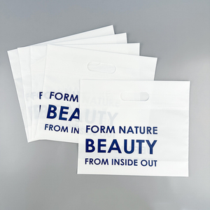 Sacchetto di Plastica Bianco PE Personalizzabile con Logo, Fondo Largo, Manico Robusto, Riciclabile, Facile da Trasportare, per Supermercati e Negozi - Product Image 6