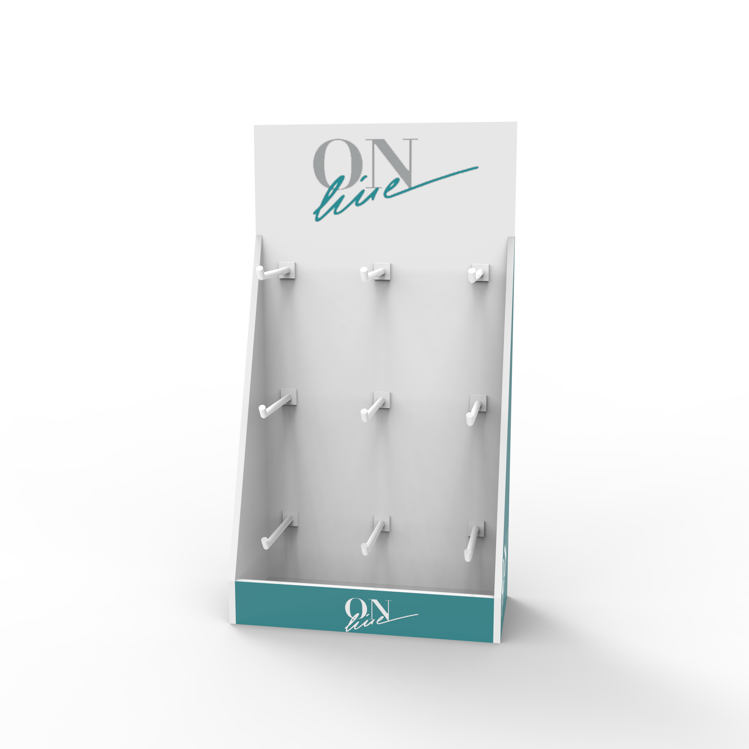 Apache Modern PVC Custom Logo Floor Standing Display Stand Easy Assembly for Supermarkets Convenience Stores Checkout — view 5